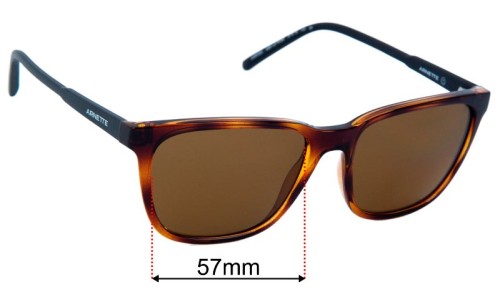 Verres De Remplacement Fuse Lenses Pour Arnette Racketeer AN4201 (64mm) - Protection UV 100%